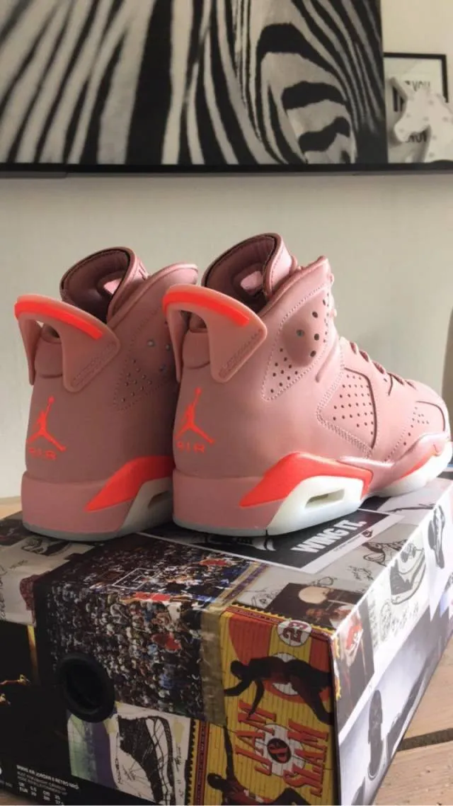 Nike air jordan 6 retro rust pink millennial pink