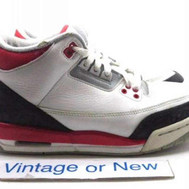 Nike air jordan iii 3 fire red retro gs 2013 sz 7y