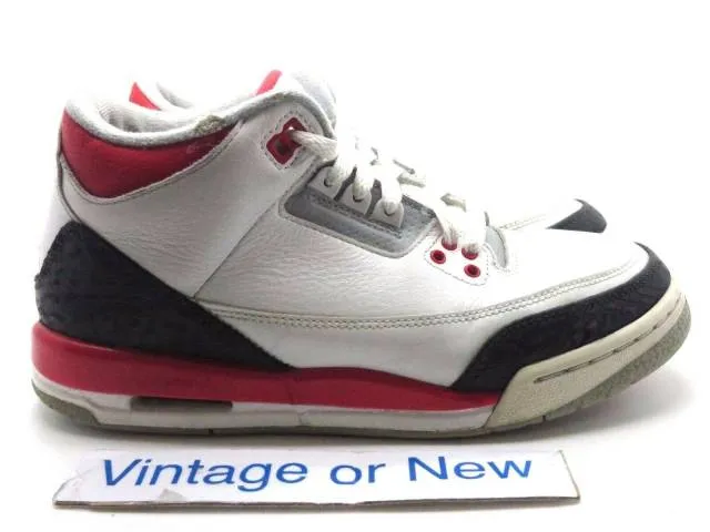 Nike air jordan iii 3 fire red retro gs 2013 sz 7y