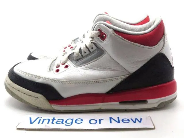 Nike air jordan iii 3 fire red retro gs 2013 sz 7y