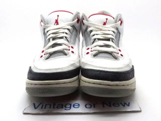 Nike air jordan iii 3 fire red retro gs 2013 sz 7y