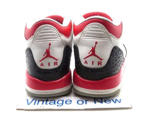 Nike air jordan iii 3 fire red retro gs 2013 sz 7y