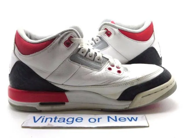 Nike air jordan iii 3 fire red retro gs 2013 sz 7y