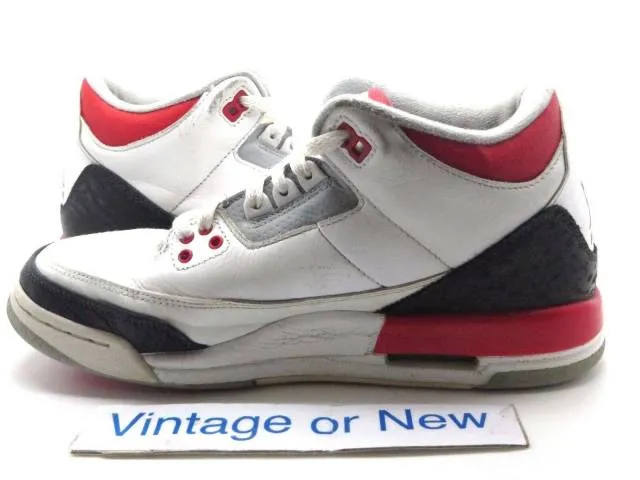 Nike air jordan iii 3 fire red retro gs 2013 sz 7y