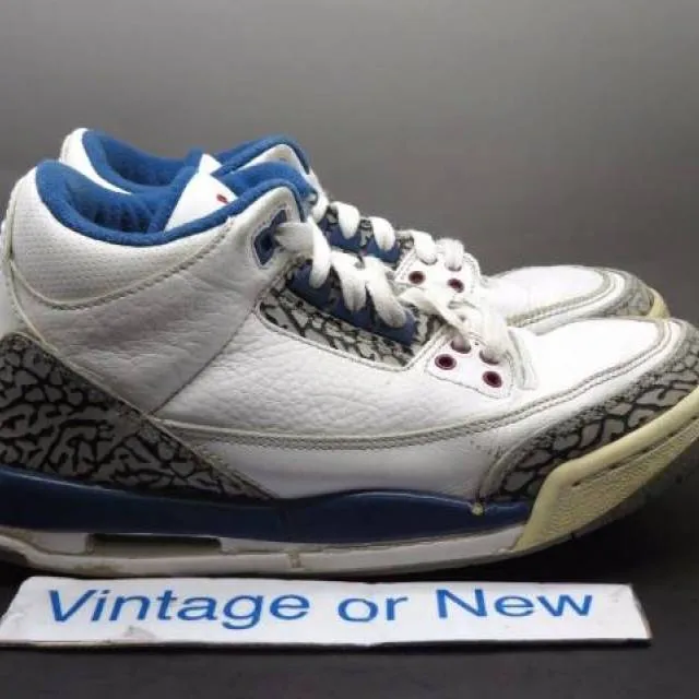 Nike air jordan iii 3 true blue retro gs 2011 sz 4.5y