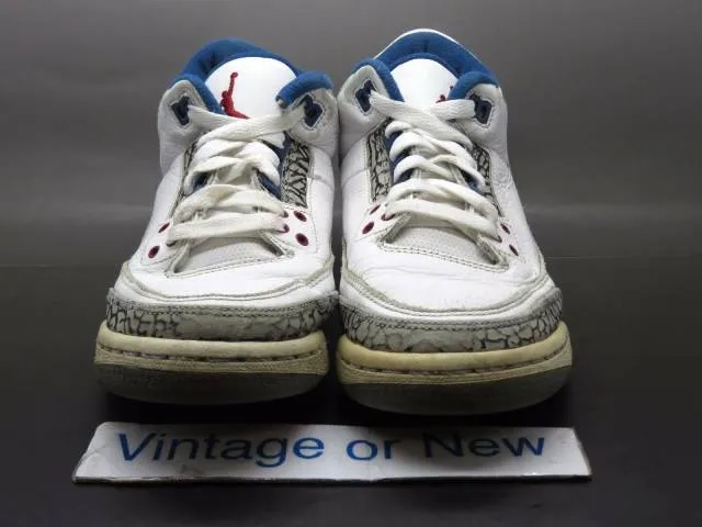 Nike air jordan iii 3 true blue retro gs 2011 sz 4.5y