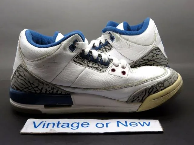 Nike air jordan iii 3 true blue retro gs 2011 sz 4.5y