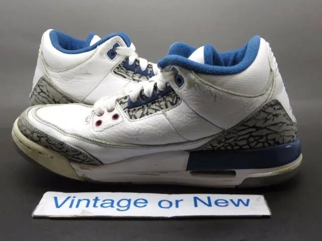 Nike air jordan iii 3 true blue retro gs 2011 sz 4.5y