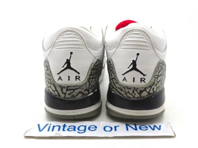 Nike air jordan iii 3 white cement retro gs 2011 sz 5y