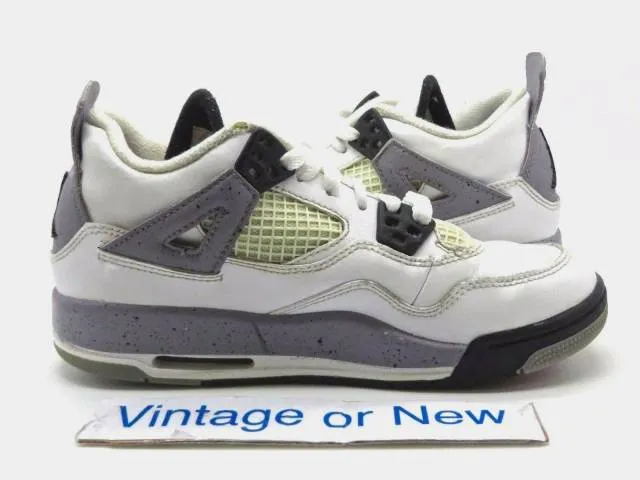 Nike air jordan iv 4 white cement retro gs 2012 sz 4y