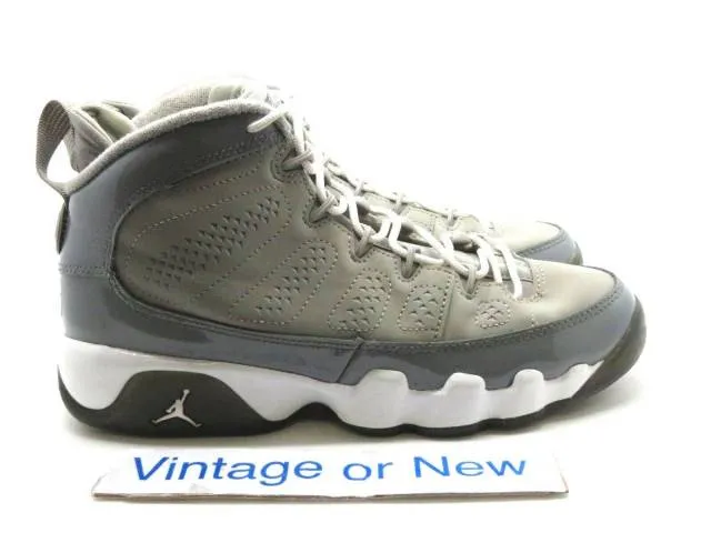 Nike air jordan ix 9 cool grey retro gs 2012 sz 5.5y