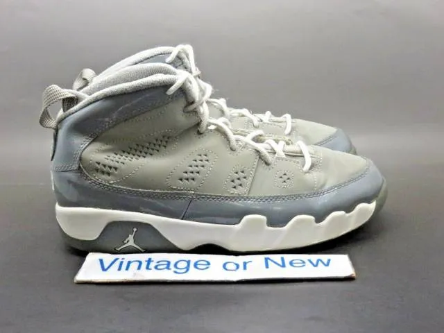 Nike air jordan ix 9 cool grey retro ps 2012 sz 3y