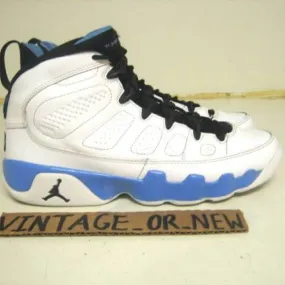 Nike air jordan ix 9 powder blue retro gs 2010 sz 5y cool grey baron olive hare