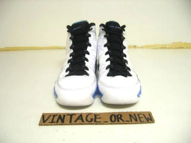 Nike air jordan ix 9 powder blue retro gs 2010 sz 5y cool grey baron olive hare