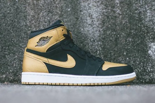 Nike air jordan retro 1 i high melo black gold og carmelo