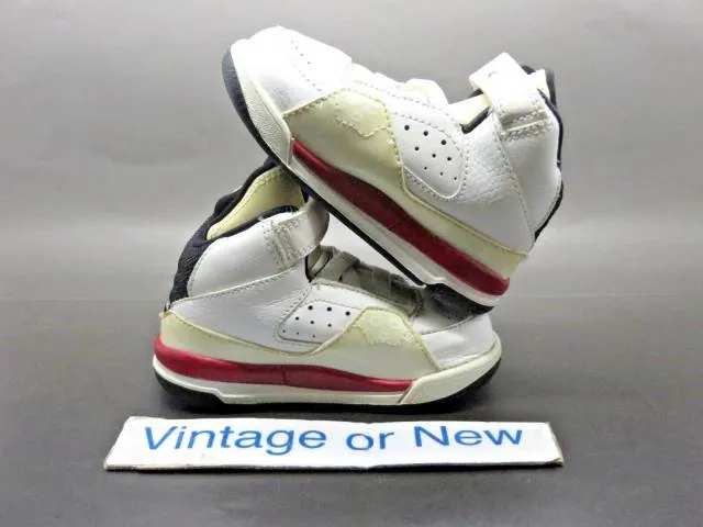 Nike air jordan sc-1 white black varsity red toddler 2010 sz 6c