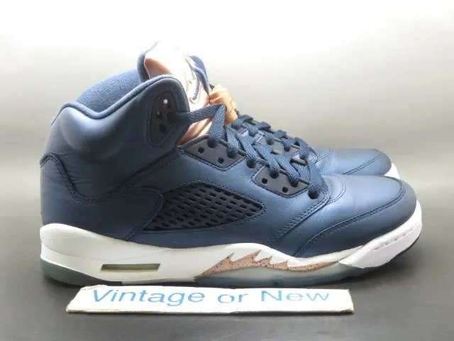 Nike air jordan v 5 obsidian bronze retro bg 2016 sz 7y