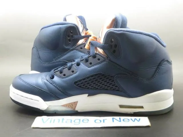 Nike air jordan v 5 obsidian bronze retro bg 2016 sz 7y