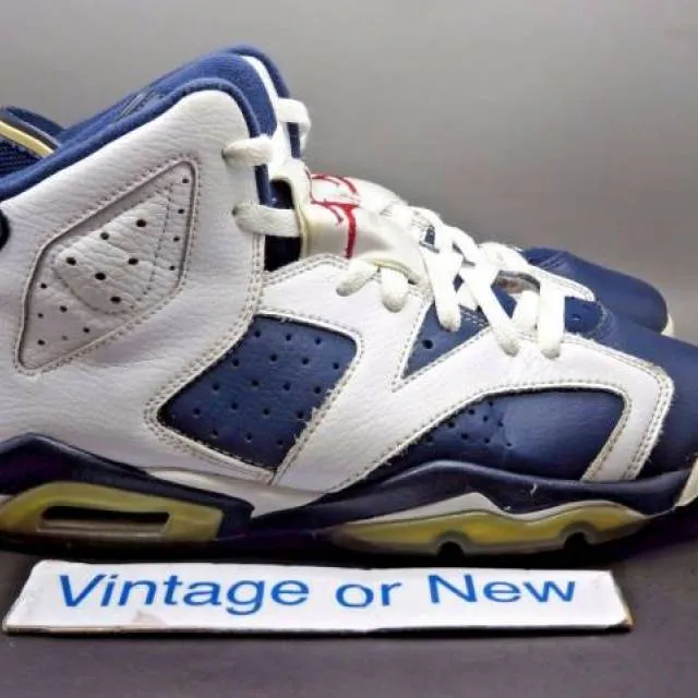 Nike air jordan vi 6 olympic retro gs 2012 sz 6.5y