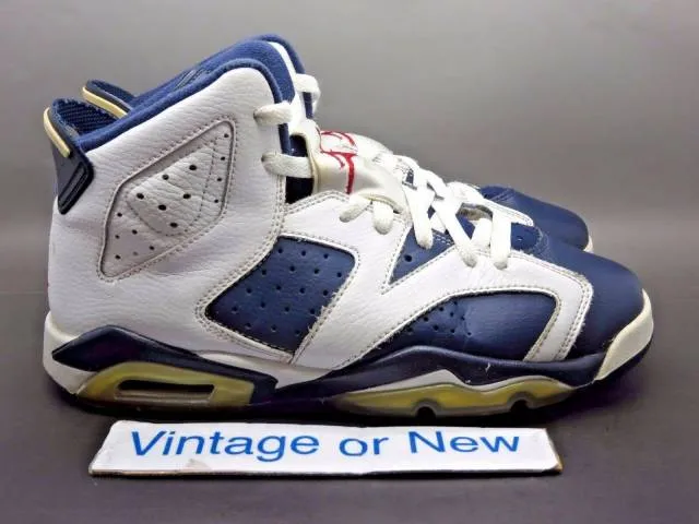 Nike air jordan vi 6 olympic retro gs 2012 sz 6.5y