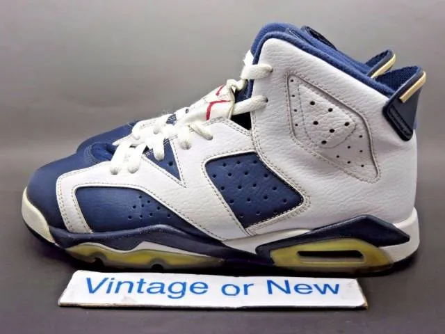 Nike air jordan vi 6 olympic retro gs 2012 sz 6.5y