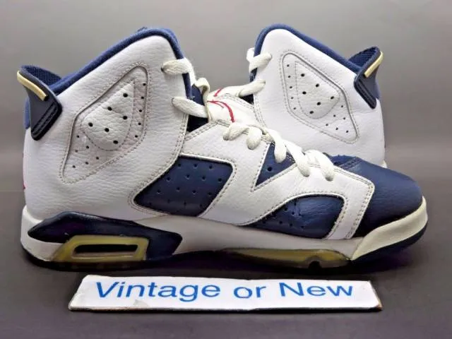 Nike air jordan vi 6 olympic retro gs 2012 sz 6.5y