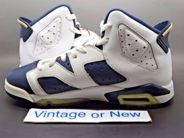 Nike air jordan vi 6 olympic retro gs 2012 sz 6.5y