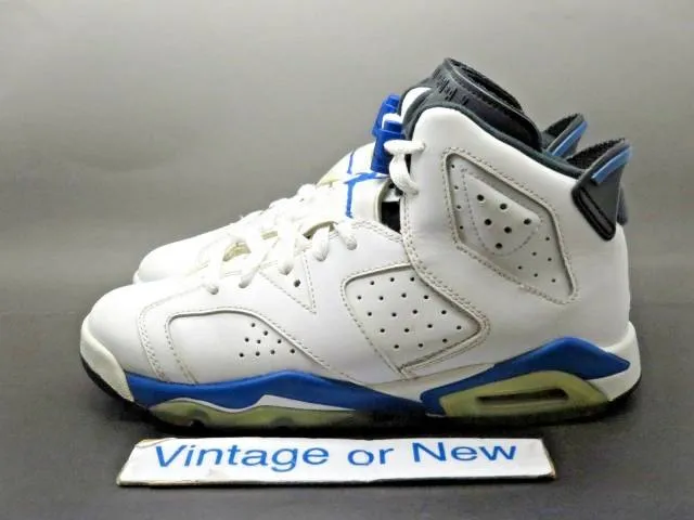 Nike air jordan vi 6 sport blue retro bg 2014 sz 6y