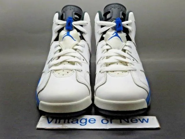 Nike air jordan vi 6 sport blue retro bg 2014 sz 6y