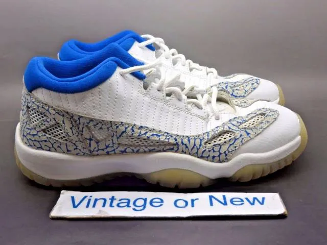 Nike air jordan xi 11 low i.e. argon blue retro gs 2007 sz 5y