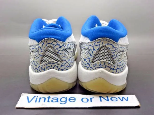 Nike air jordan xi 11 low i.e. argon blue retro gs 2007 sz 5y