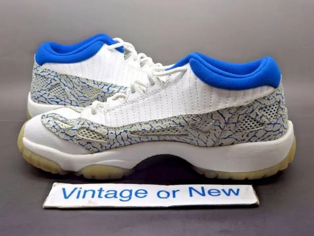 Nike air jordan xi 11 low i.e. argon blue retro gs 2007 sz 5y