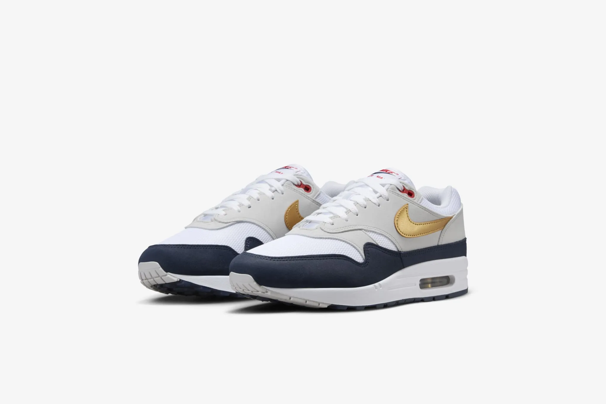 Nike Air Max 1  M - Obsidian / Metallic Gold-White