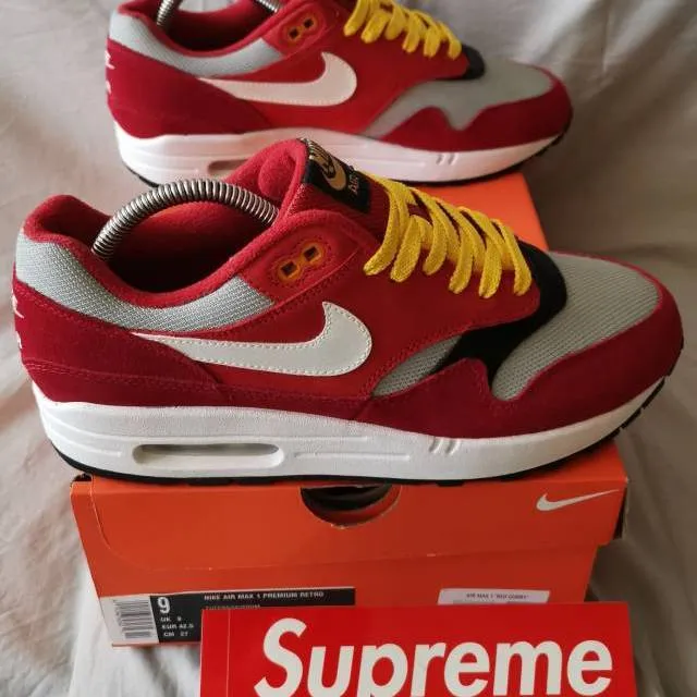 Nike air max 1 premium retro red curry custom urawa dragons