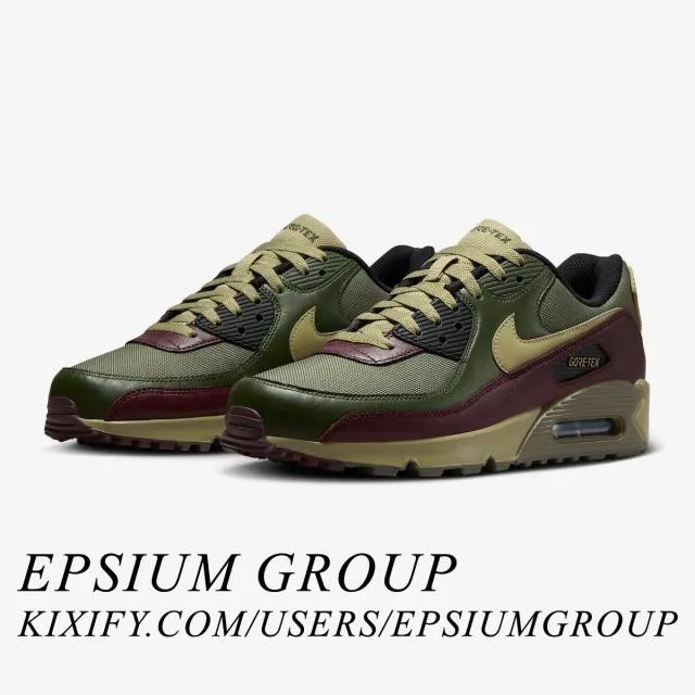 Nike Air Max 90 GORE-TEX (Medium Olive/ Green/ Cargo Kha...