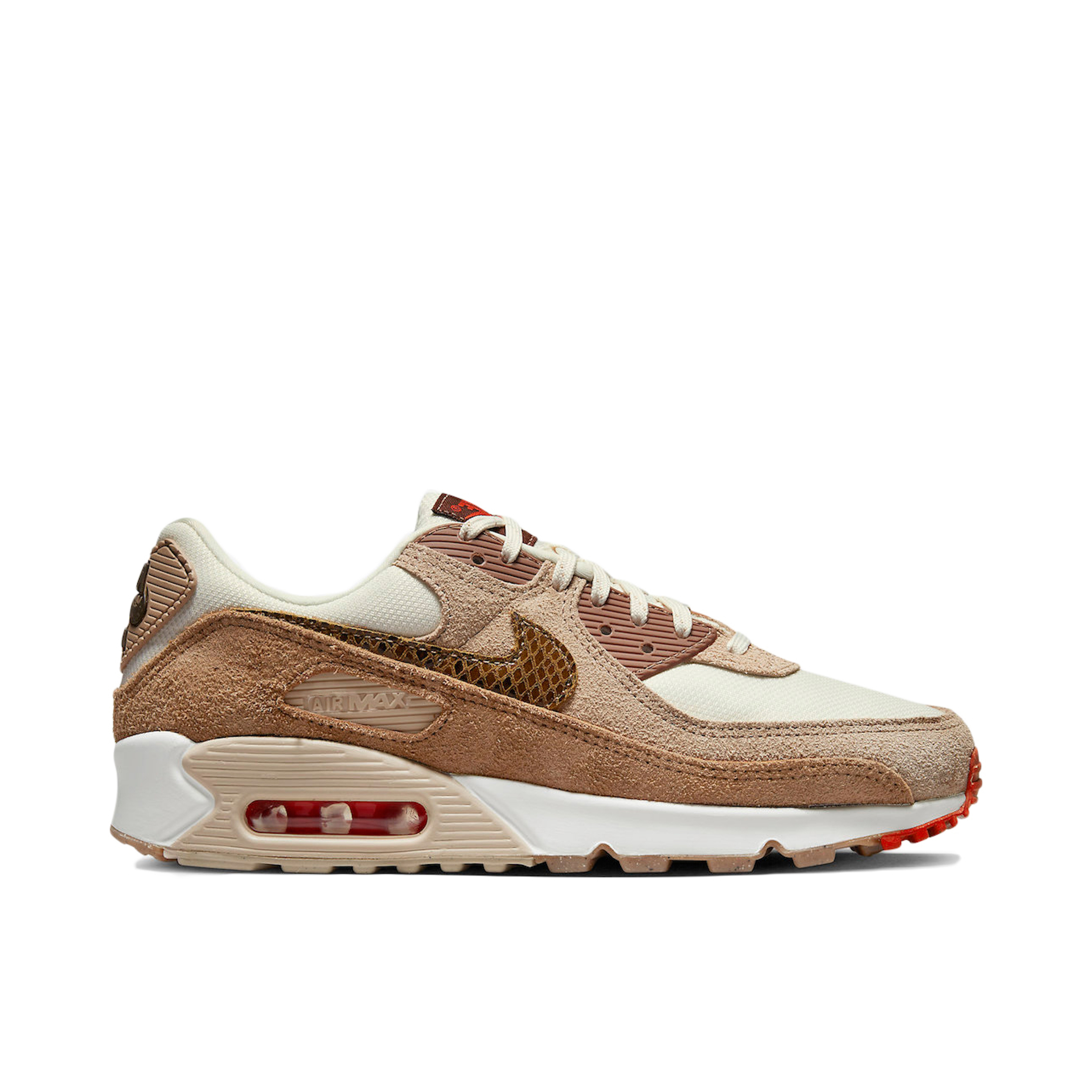 Nike Air Max 90 SE Snakeskin Swoosh Brown | DX9502-100 | Laced