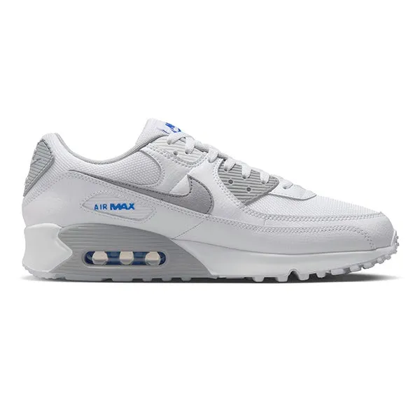 Nike Air Max 90 White Light Smoke Grey Racer Blue