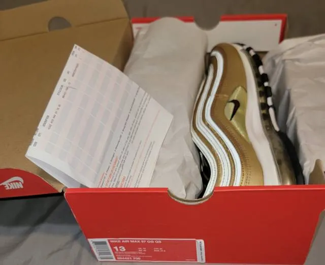 Nike air max 97 metallic gold