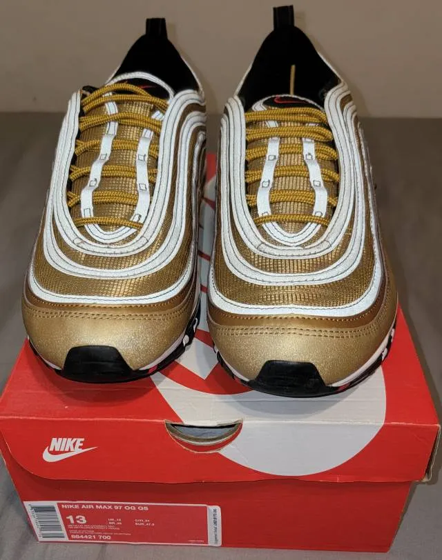 Nike air max 97 metallic gold