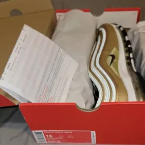 Nike air max 97 metallic gold