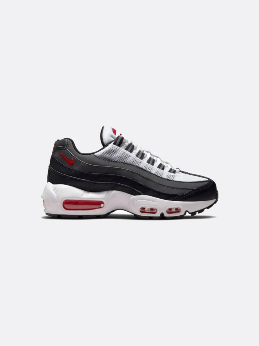 Nike - Boy - GS Air Max 95 Recraft - White/University Red/Iron Grey