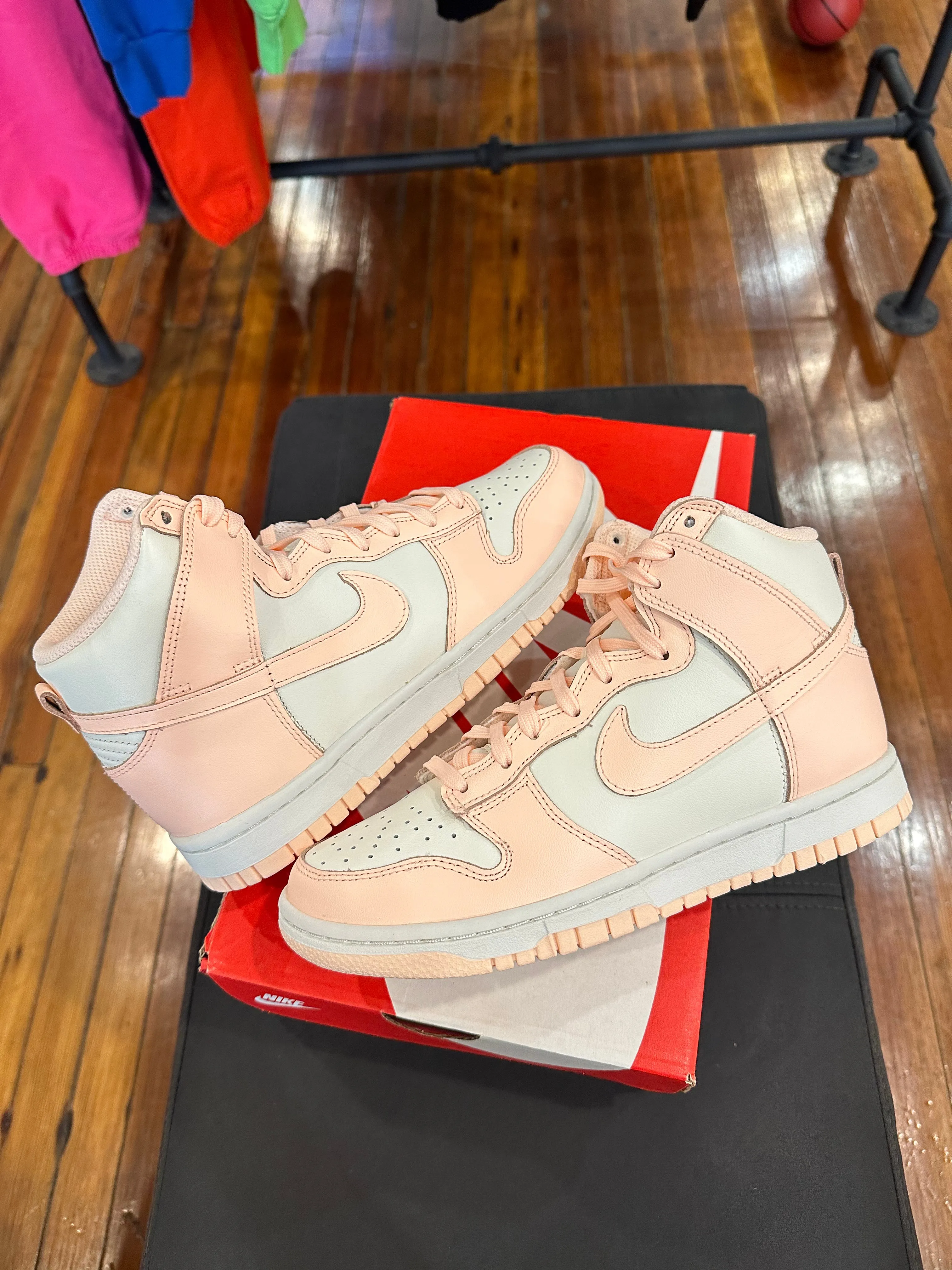 Nike Dunk High “Sail Crimson Tint”