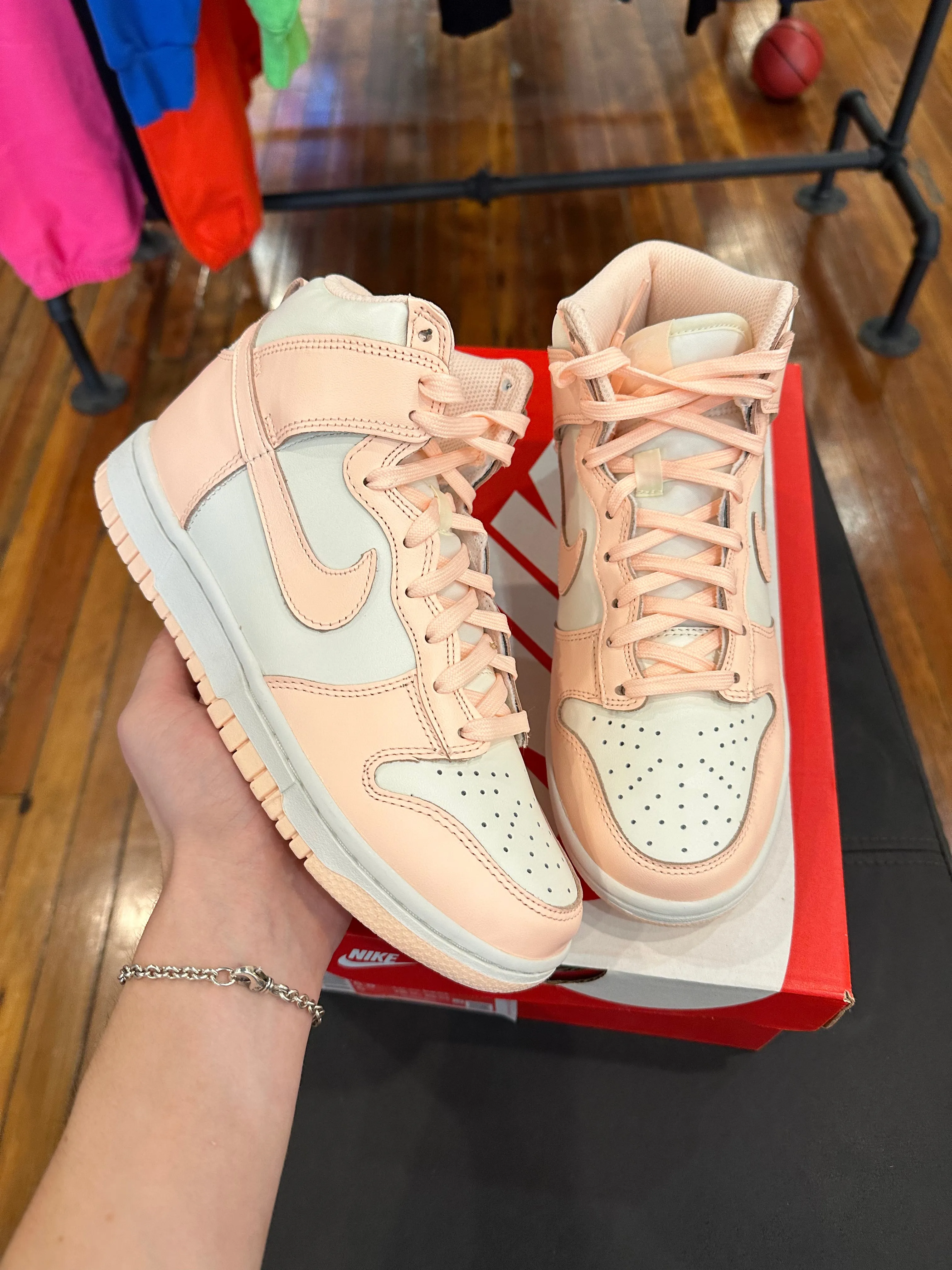 Nike Dunk High “Sail Crimson Tint”