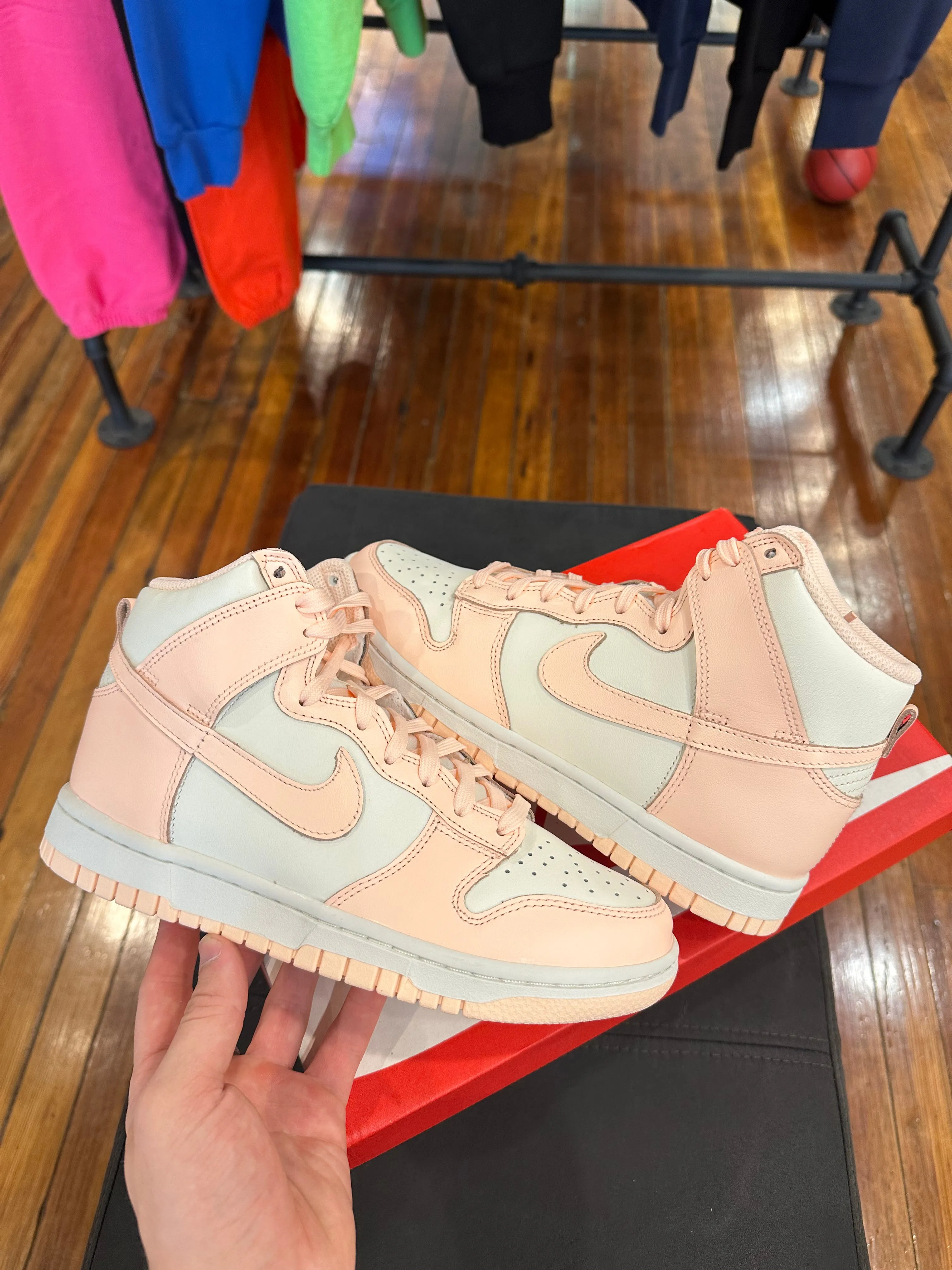 Nike Dunk High “Sail Crimson Tint”