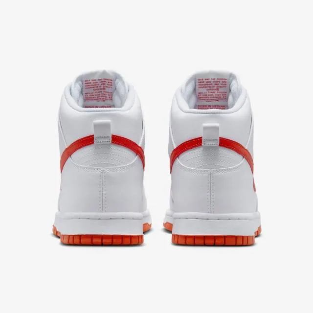 Nike dunk high (white picante red/ white/ picante red) men u