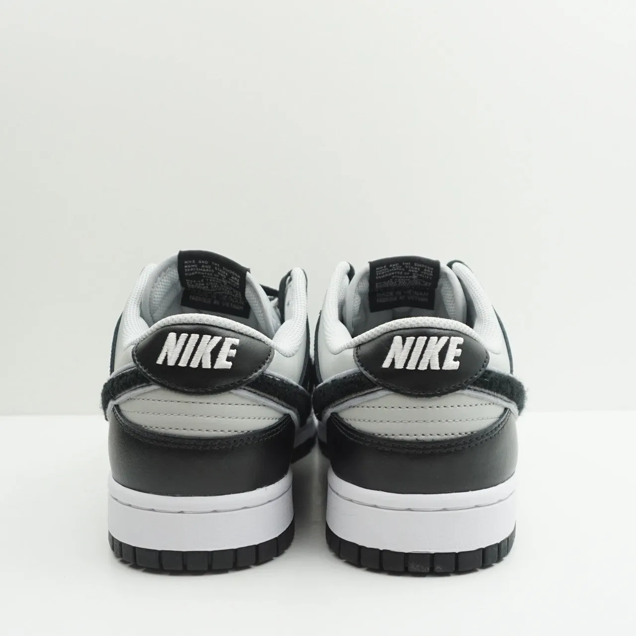 Nike Dunk Low Chenille Swoosh Black Grey