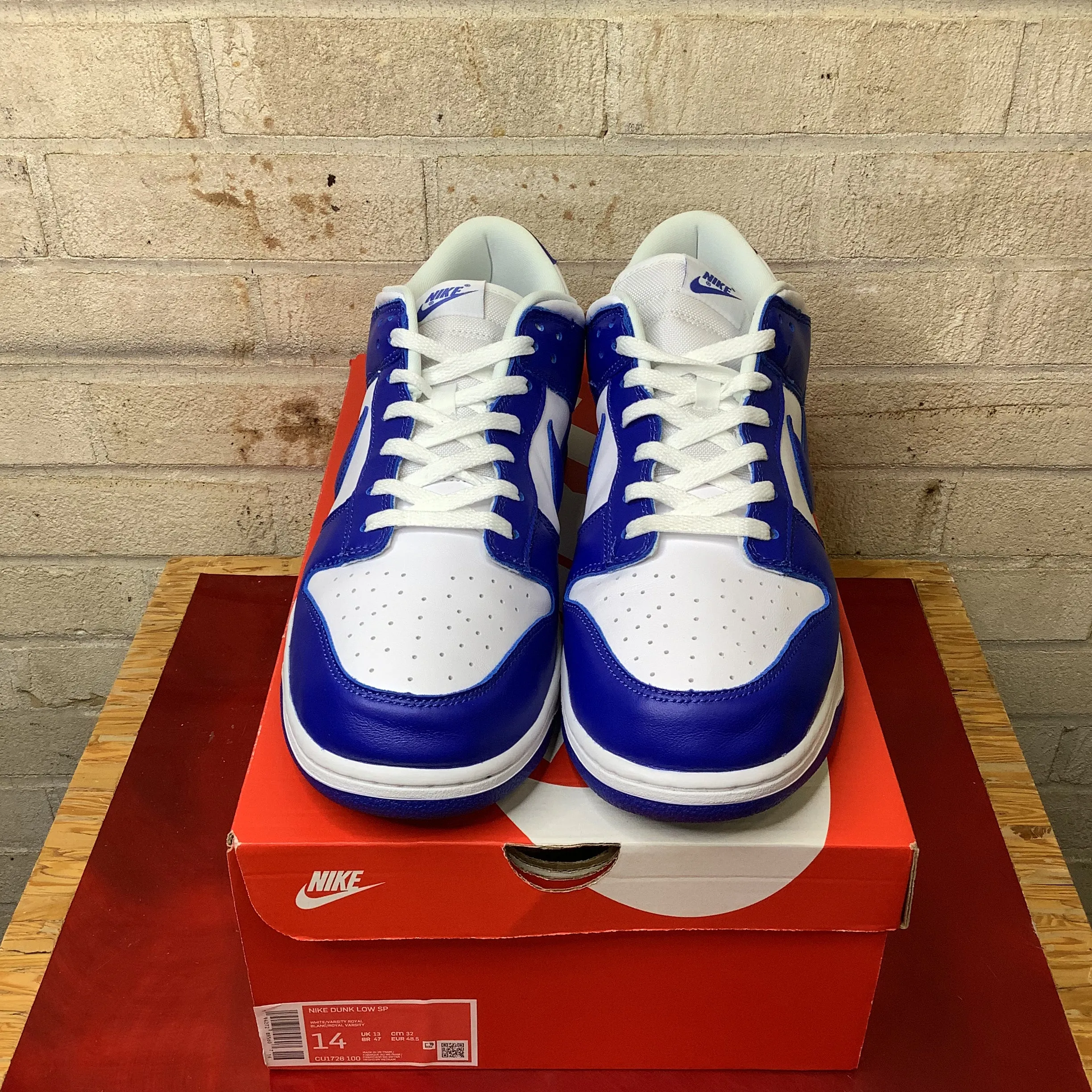 NIKE DUNK LOW KENTUCKY SIZE 14 CU1726-100