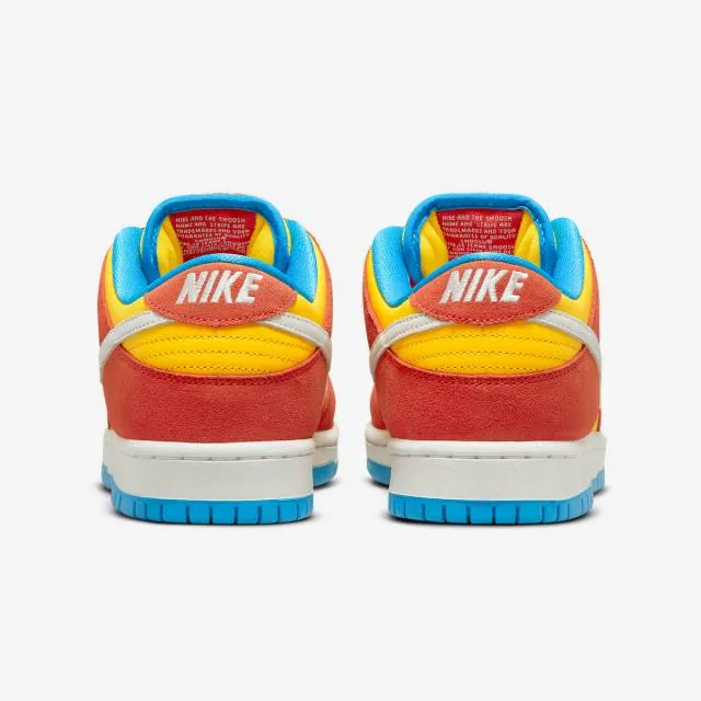 Nike dunk low sb (bart simpson/ habanero red/ white/ blue hero) men us 8-13 bq6817-602