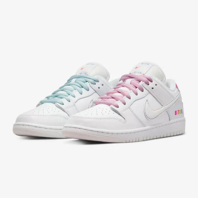 Nike dunk low sb (be true/ white/ multicolor/ pink yellow purple/ baby blue) men us 8-13 dr4876-100