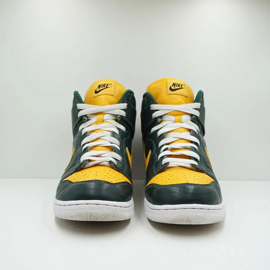 Nike ID Dunk High Green Yellow